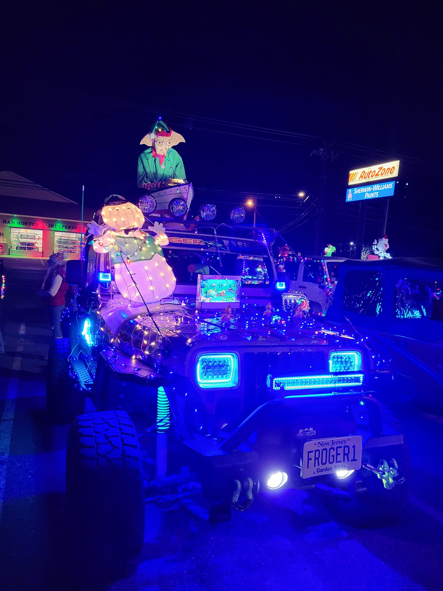 PBVJC attends Hammonton Christmas parade Pine Barren Venom Jeep Club