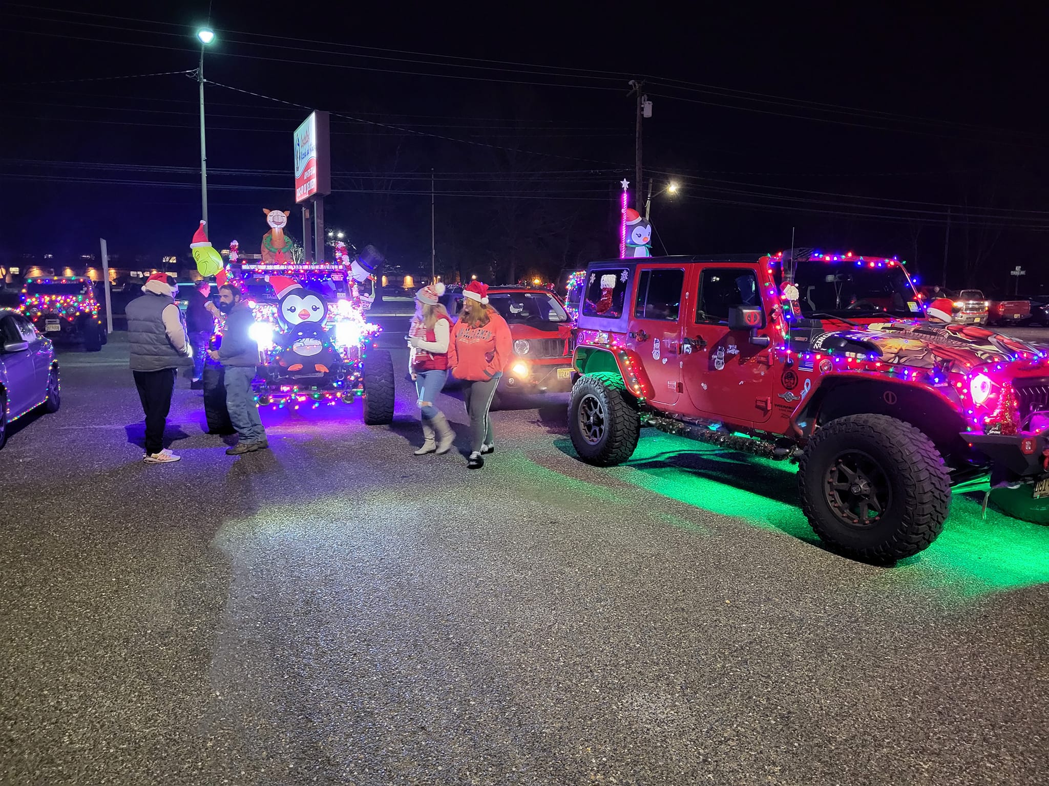 PBVJC attends Hammonton Christmas parade Pine Barren Venom Jeep Club